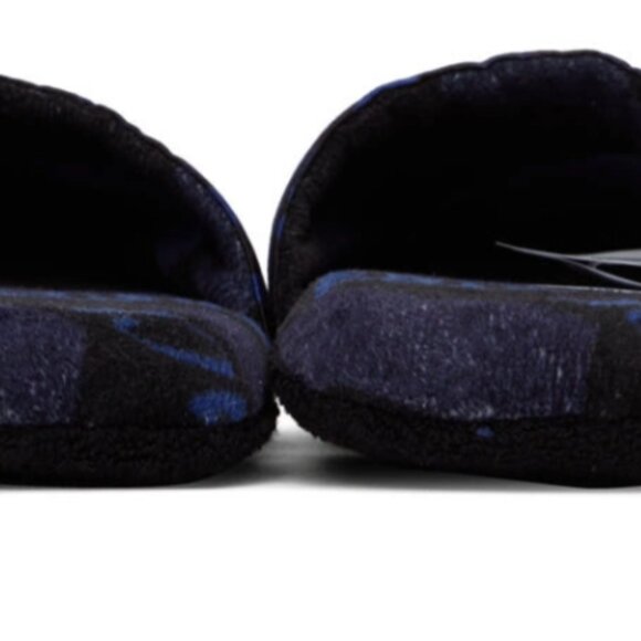 Versace Black & Blue La Greca Slippers - Picture 4 of 5